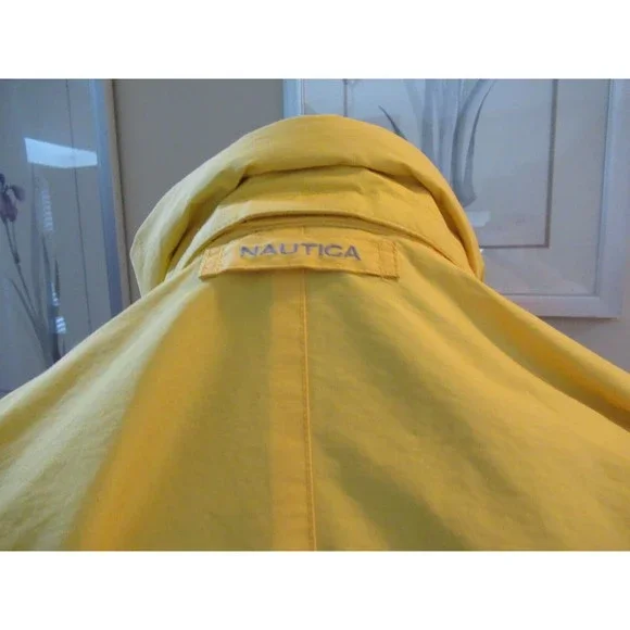 Nautica men reversible fleece lined winter coat jacket 2XLT blue yellow